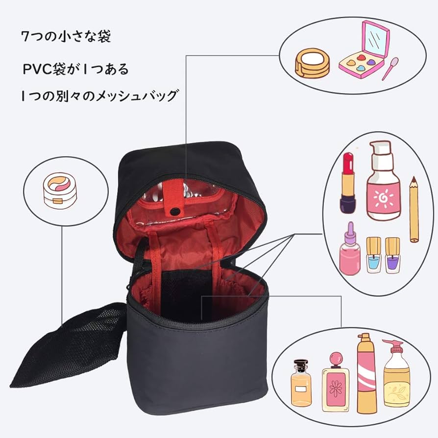 化粧品収納バッグは、便利なポーチを分割することができます dh1248-01.jpg